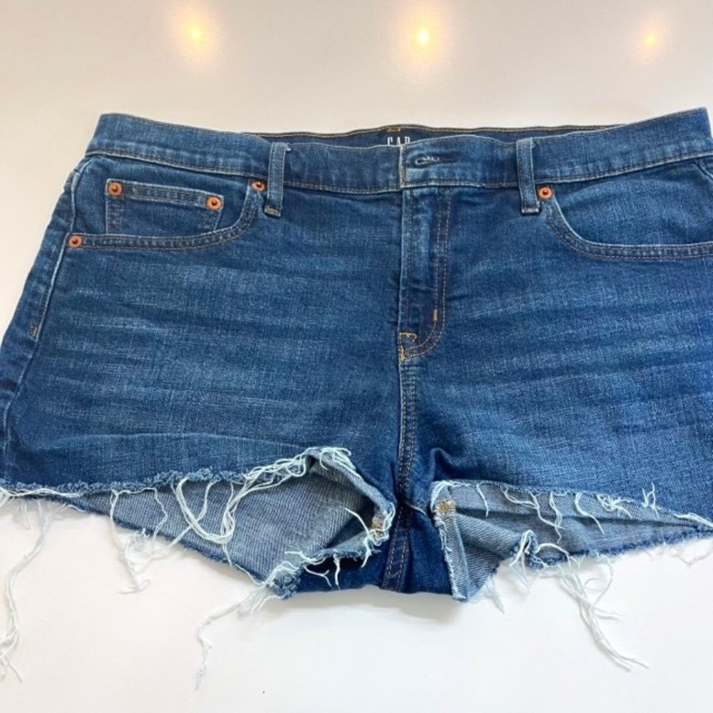 Gap Denim Shorts Dark Wash